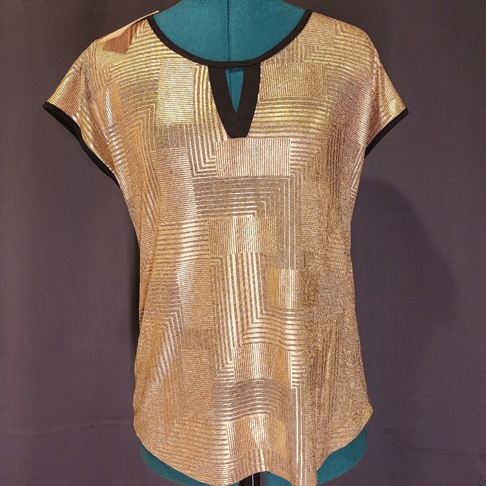Elegant Gold Women's Blouse